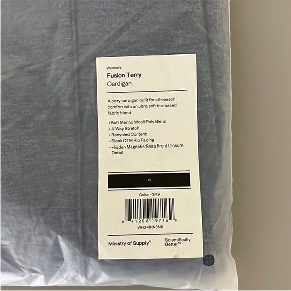NWT Ministry of Supply Fusion Terry Cardigan Size S - Picture 4 of 13